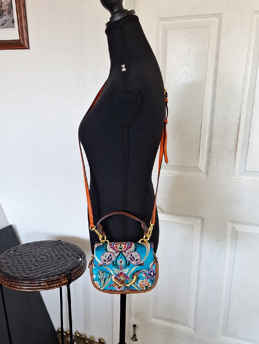 OrYany Embroidered Camera Crossbody Bag